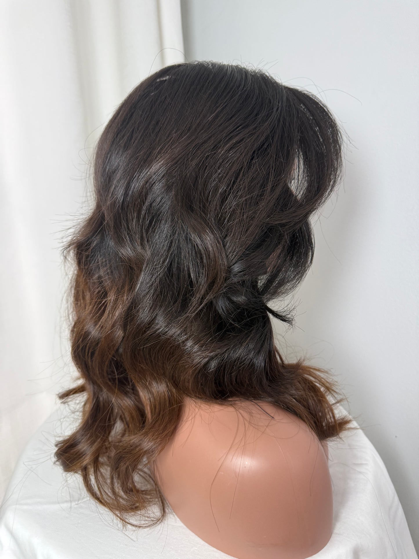 Caramel ombre natural straight