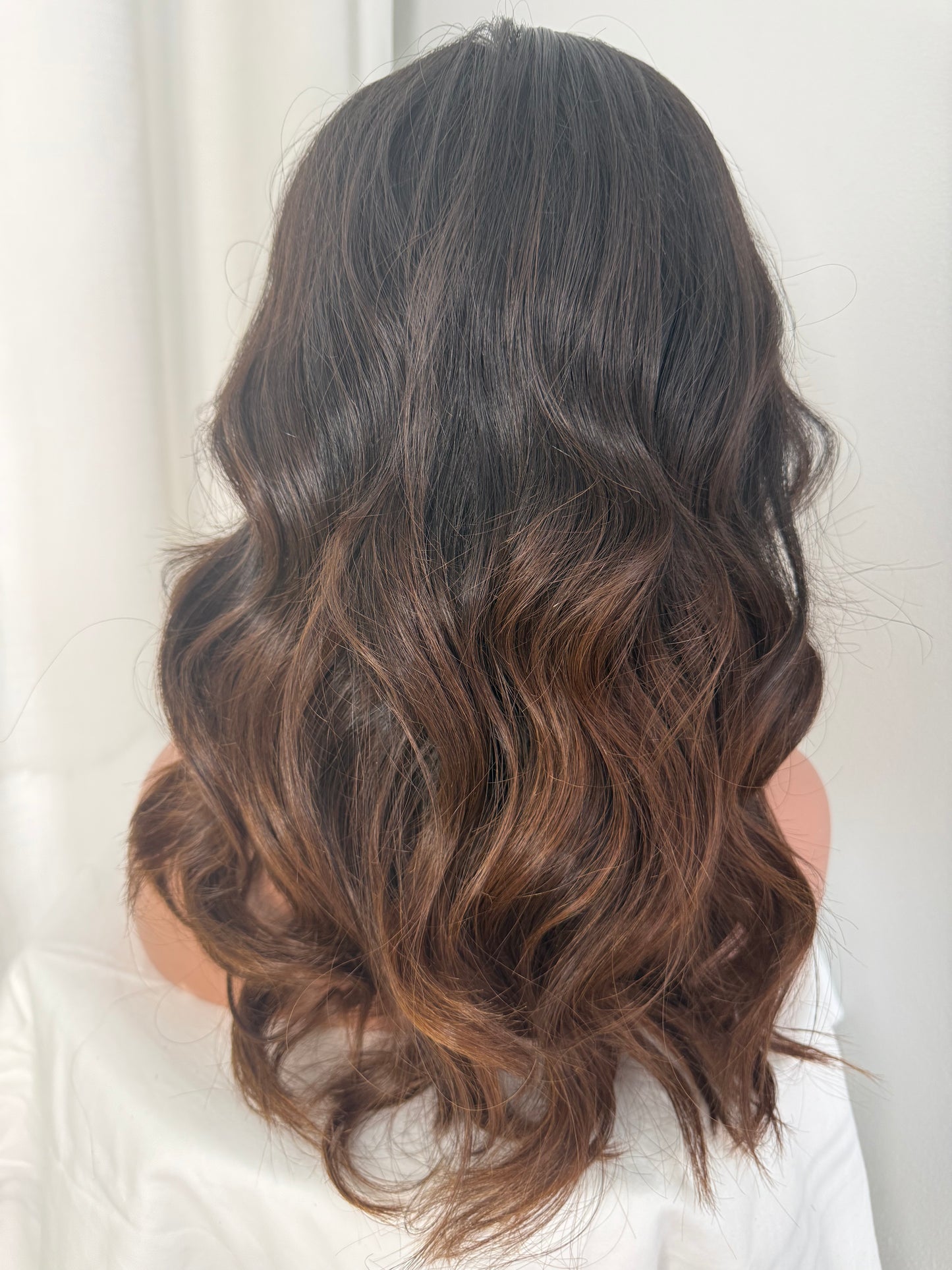 Caramel ombre natural straight