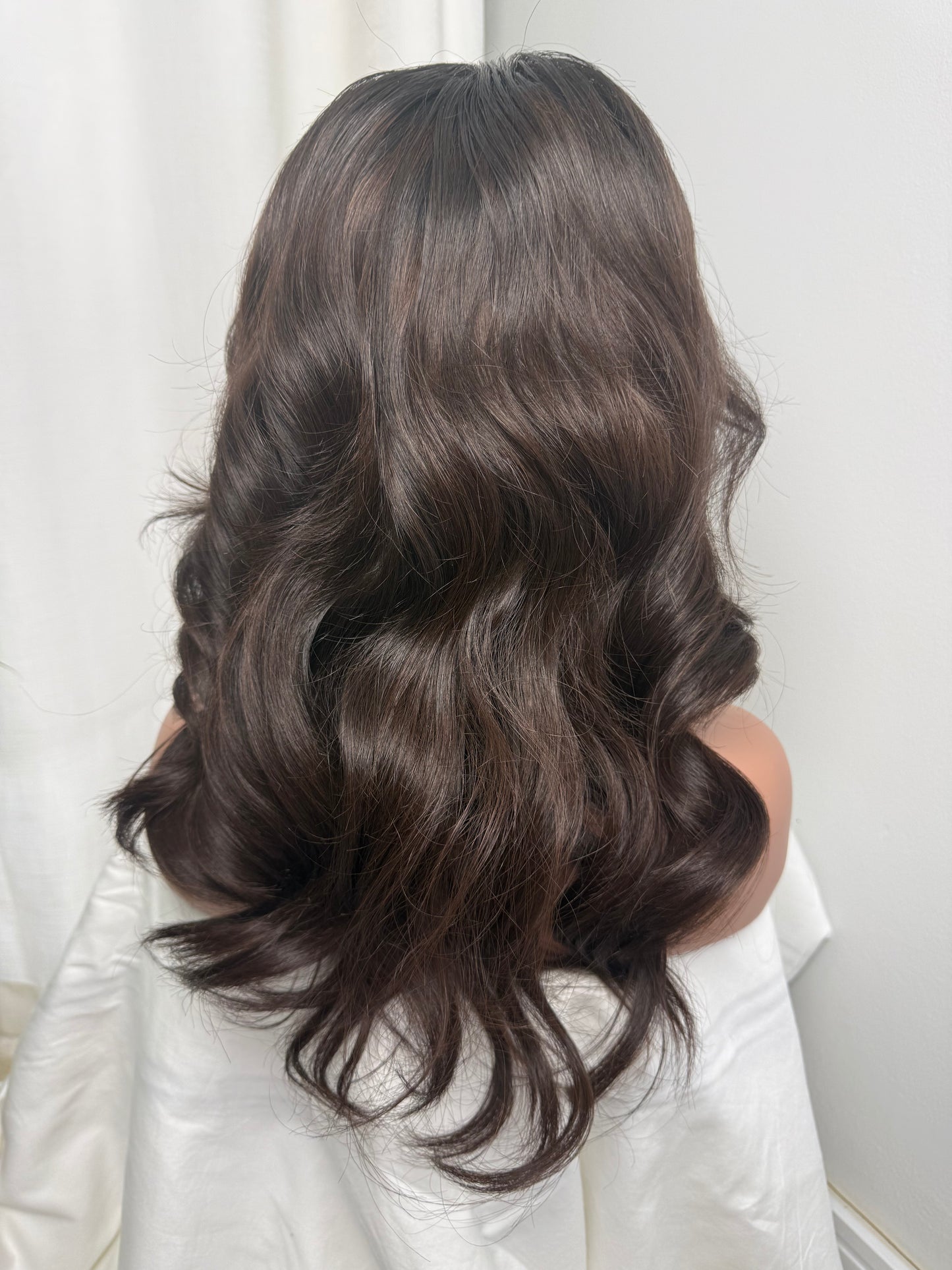 Chocolate brown Natural straight